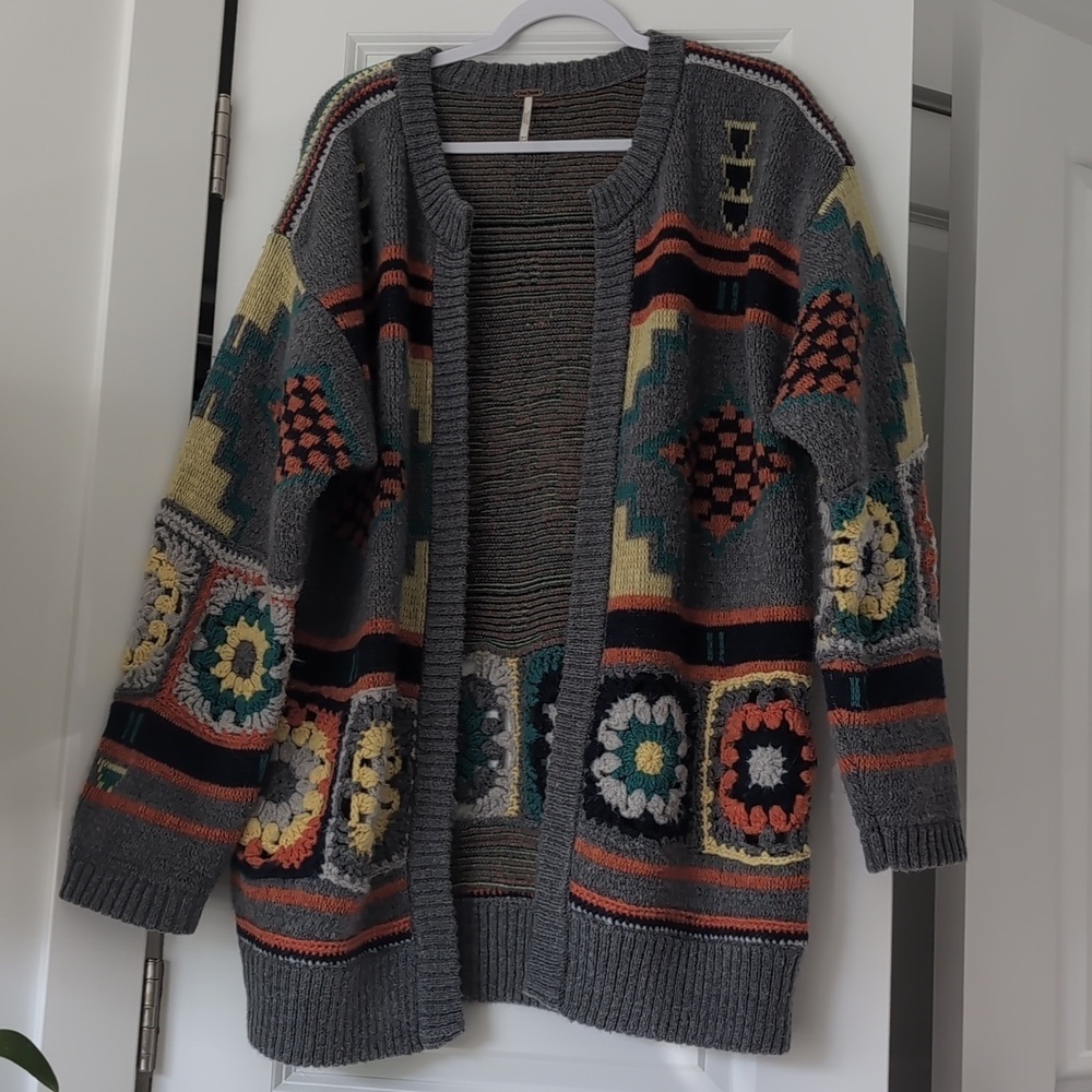 Free People Santa Rosa Crochet Cardi - Picture 3 of 14